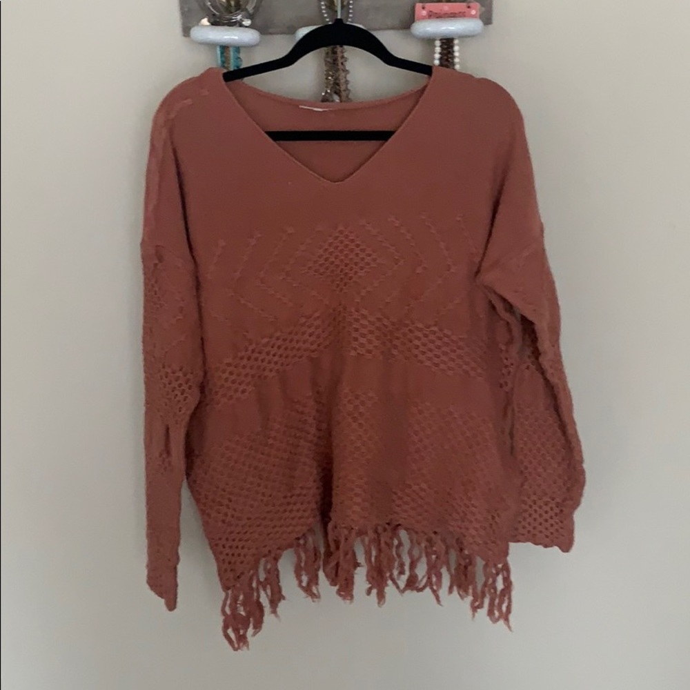 Fringe sweater